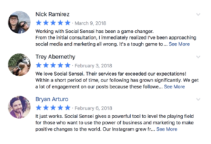 Facebook Testimonials
